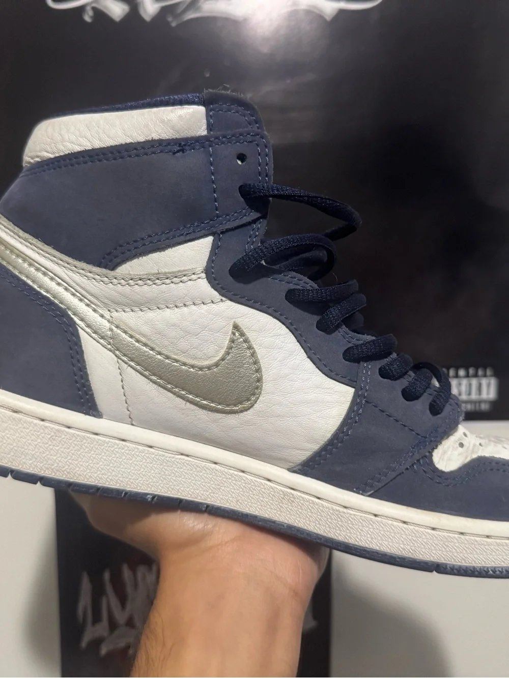 Nike Air Jordan 1 High Retro midnight Navy CO.JP Size 8.5